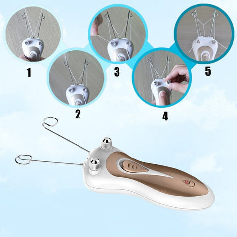 New Electric Women Epilator Me Body Face Facial Hair Remover Epilator Epilator for Lady Electric Face Cotton Thread Deflating