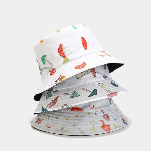 Women's Fashion Print Sunshade Bucket Hat