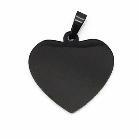 Stainless Steel Dog Tag Titanium Steel Love Glossy Tag Necklace