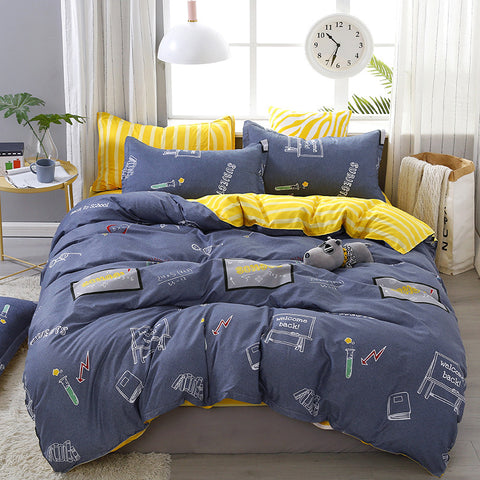 Single piece quilt cover for bedding