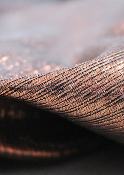 Caramel Color Brushed Stretch Texture Fabric Glitter Prop Decoration