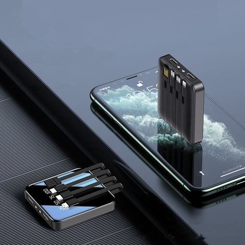 Comes with a four-wire power bank