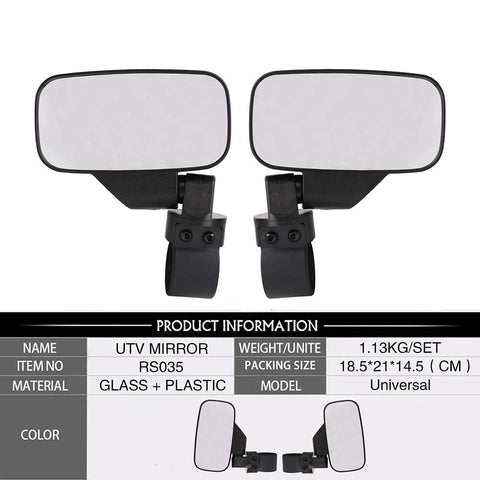 Applicable ATV Wide-angle Rearview Mirror Motorcycle Shockproof Side