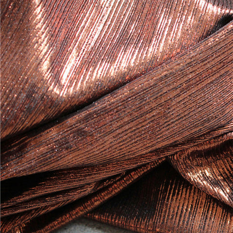 Caramel Color Brushed Stretch Texture Fabric Glitter Prop Decoration