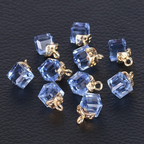 Cubic Glass Crystal Jewelry Making Accessories