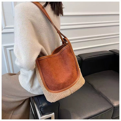 Women's Fashion Plush One-shoulder Crossbody Bag