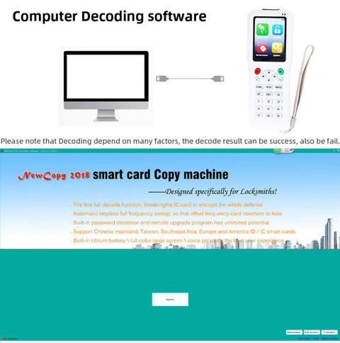 Copy RFID Copier NFC IC ID Reader Writer Function Card