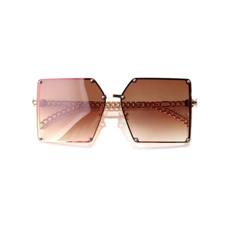 Ultraviolet-Proof Square Retro Sunglasses Glasses