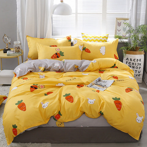 Single piece quilt cover for bedding