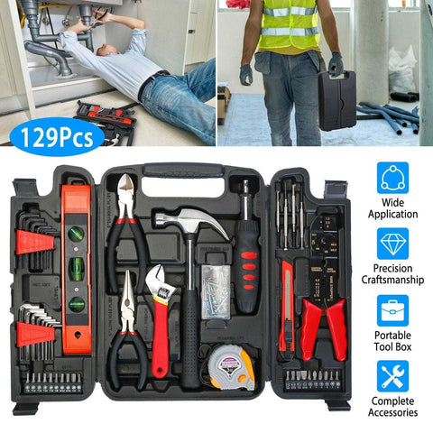 129pcs Household Blow Molding Box Tool Set