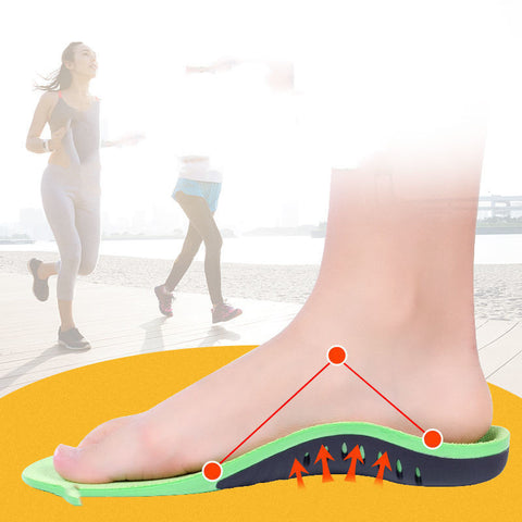 Flat Foot Orthotic Insole Sports Pu Shock Absorption