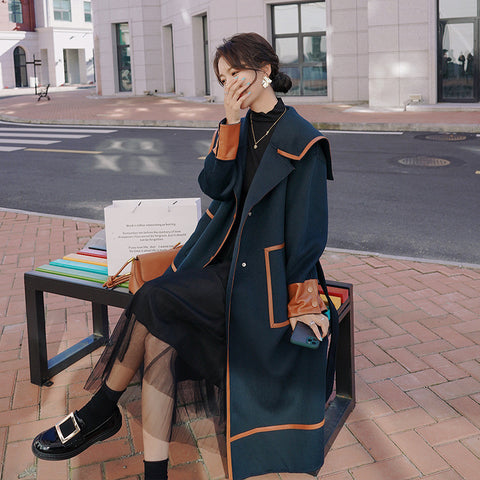 Women's Medium Length Woolen Jacket
