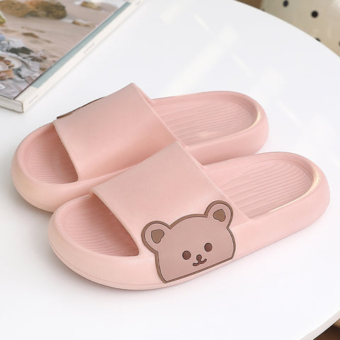 Thick-soled Bathroom Indoor Couple Home Slippers