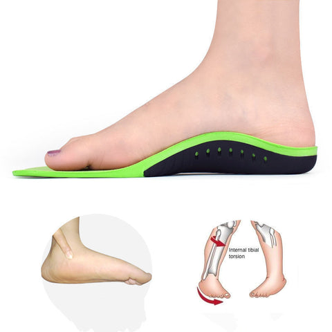 Flat Foot Orthotic Insole Sports Pu Shock Absorption