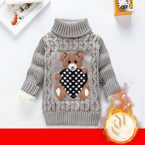 Children sweater plus velvet