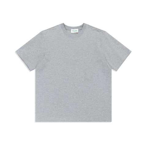 Heavy Washing Short Sleeve Thickened Double Yarn Pure Cotton Solid Color T-shirt
