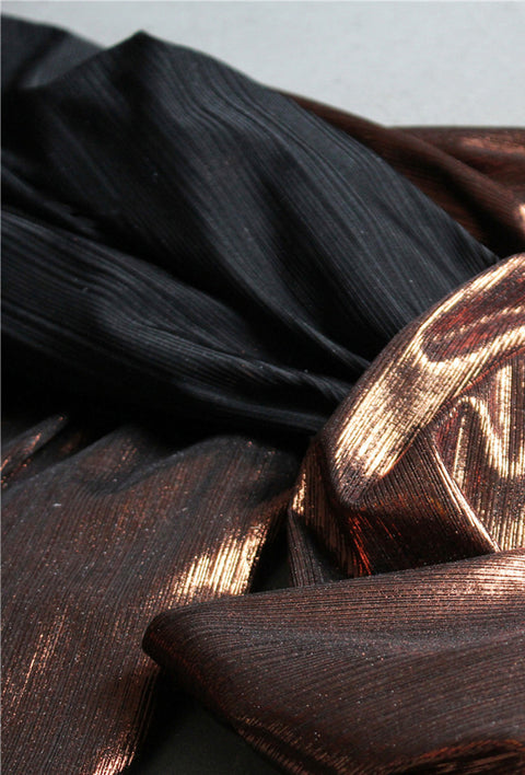 Caramel Color Brushed Stretch Texture Fabric Glitter Prop Decoration