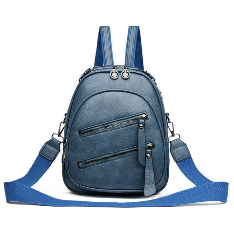 Women's Simple And Lightweight Waterproof Pu Fashion Backpack