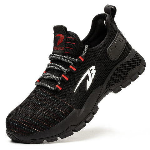 Lightweight Safety Shoes PU Soft Sole, Breathable Mesh Surface, Anti-smash