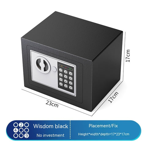 Small Office Domestic Safe Box Smart Fingerprint Password Into The Wall