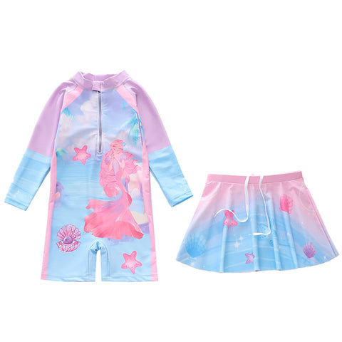 Suit Long Sleeve Beach Girls Swimwear
