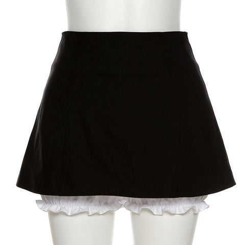Woman Black Fashionable Temperament Short Skirts