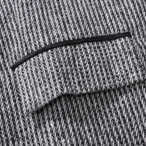 Striped Trim Double Breasted Men's Leisure Vest