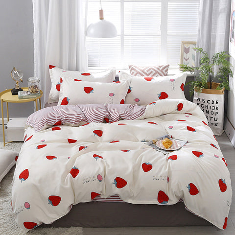 Single piece quilt cover for bedding
