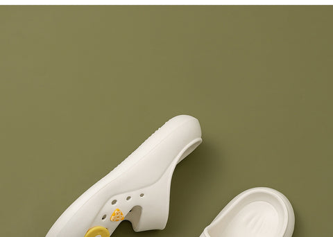 Cute Hole Shoes Women's Outer Wear Closed Toe