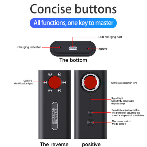 Highly Sensitive Anti-location Anti-monitoring And Anti-camera Wireless Infrared Detector