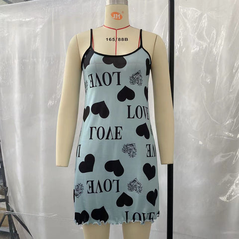 Women's Fashion Beauty Back Homewear Slip Dress
