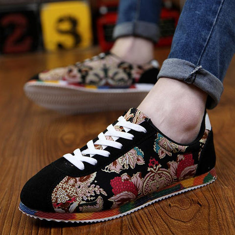 Ethnic Style Colored Sole Forrest Shoes