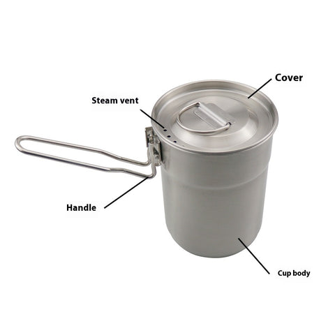 Outdoors Convenient 304 Stainless Steel Coffee Cup