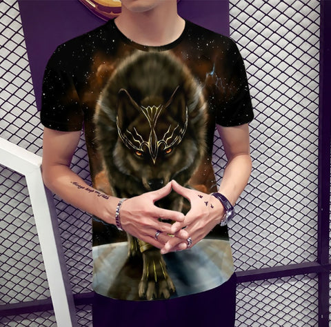 Digital printed short-sleeved T-shirt