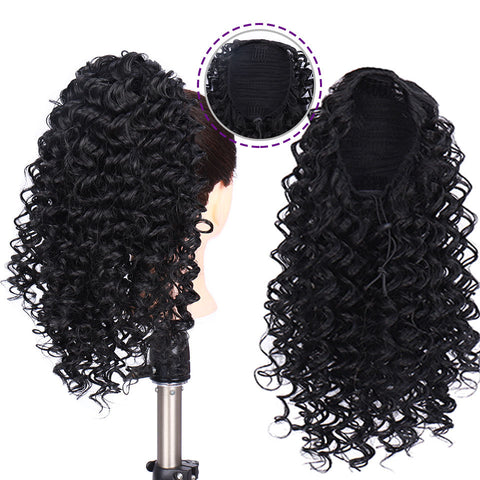 Women's Faux Ponytail Short Wig Head Cover