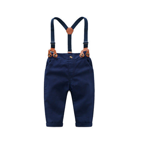 Boys' Romper Suit Top And Overalls Trousers
