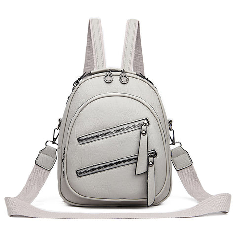 Women's Simple And Lightweight Waterproof Pu Fashion Backpack