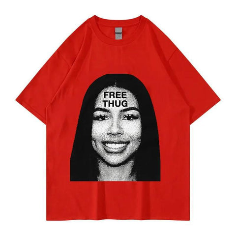 Women's Retro Short Sleeve Top Hip Hop T-shirt