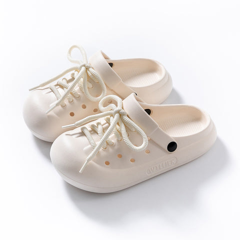 Korean Style EVA Lace-up Closed Toe Sandals