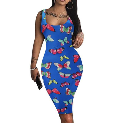 Women's Graceful And Fashionable 3D Printed Suspender Skirt