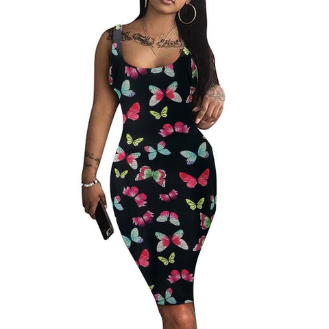 Women's Graceful And Fashionable 3D Printed Suspender Skirt