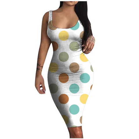 Women's Graceful And Fashionable 3D Printed Suspender Skirt