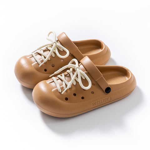 Korean Style EVA Lace-up Closed Toe Sandals