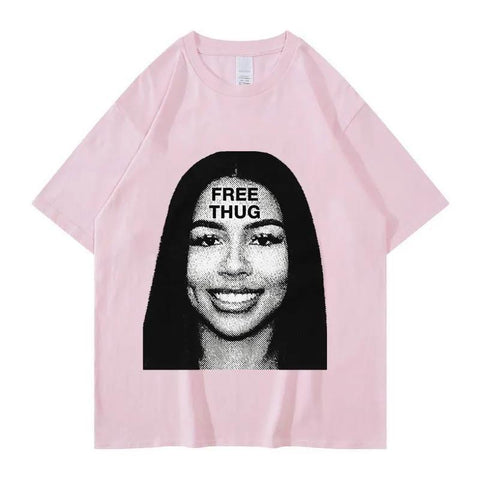 Women's Retro Short Sleeve Top Hip Hop T-shirt