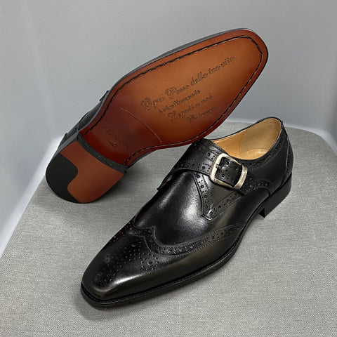 Summer Business Leather Broch Carved Cowhide Men's Shoes