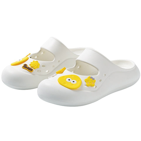 Cute Hole Shoes Women's Outer Wear Closed Toe