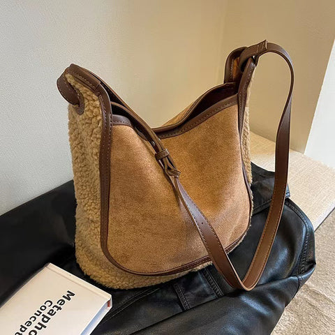 Women's Fashion Plush One-shoulder Crossbody Bag