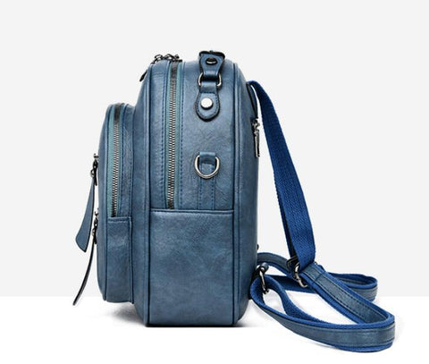 Women's Simple And Lightweight Waterproof Pu Fashion Backpack