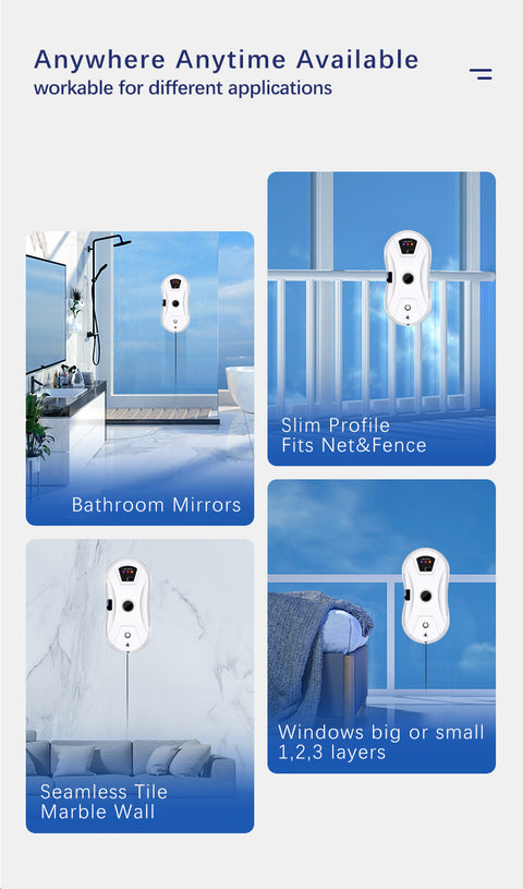Automatic Intelligent Water Spray Window Cleaning Robot