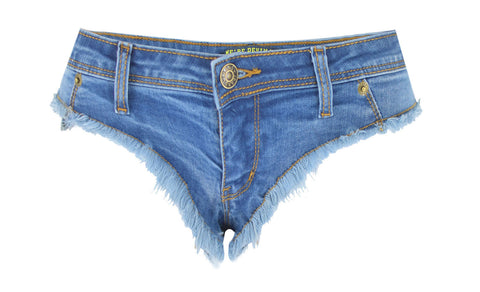 Women's Low Rise Stretch Wash Denim Zip-Up Pants